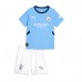 Maillot de foot Manchester City Domicile vêtements enfant 2024-25 Manches Courtes (+ pantalon court)